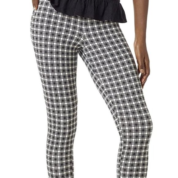 HUE U23454 Gingham Blackout Cotton Capri Legging - Picture 1 of 3